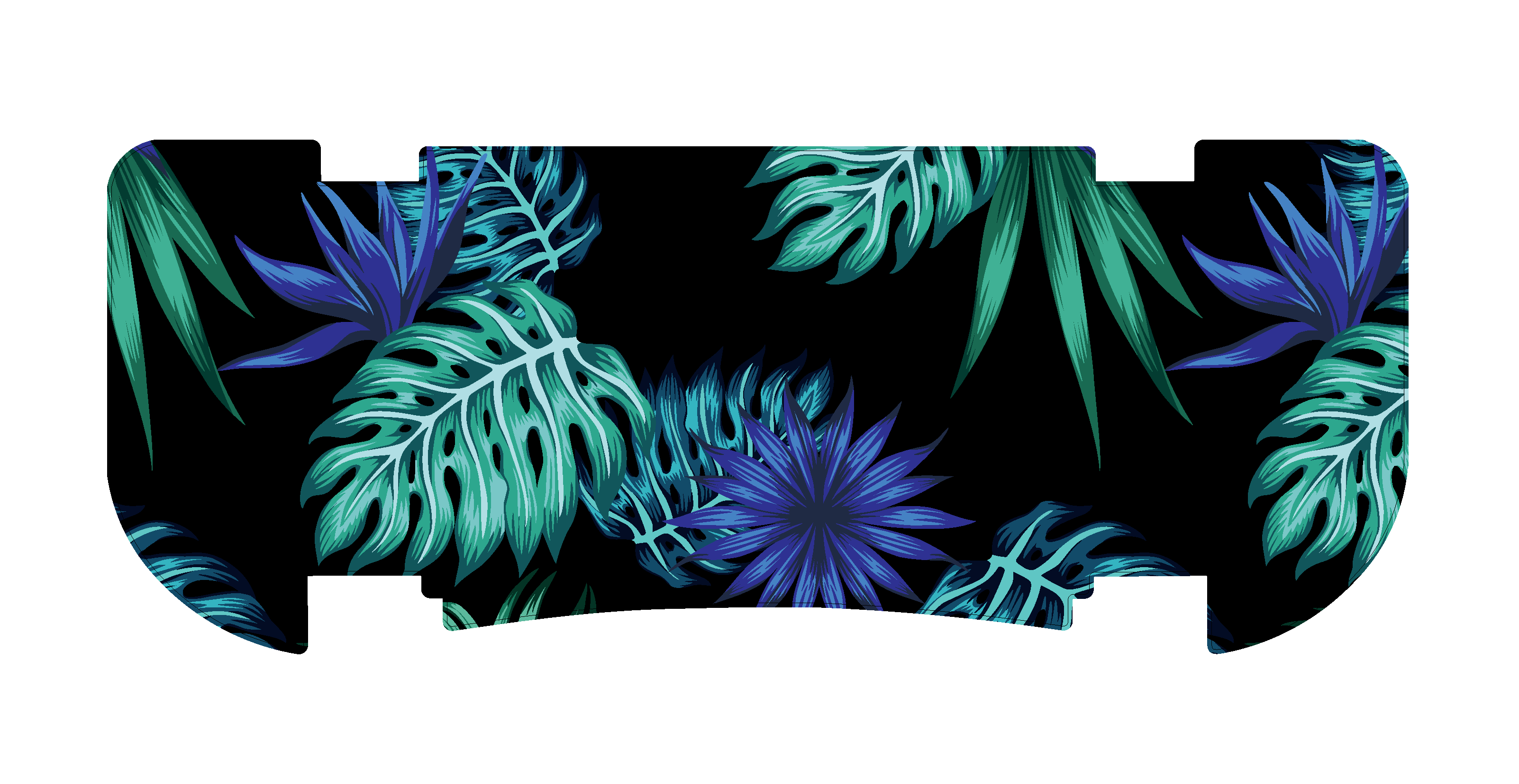 Blue Tropics Rear Step Mat