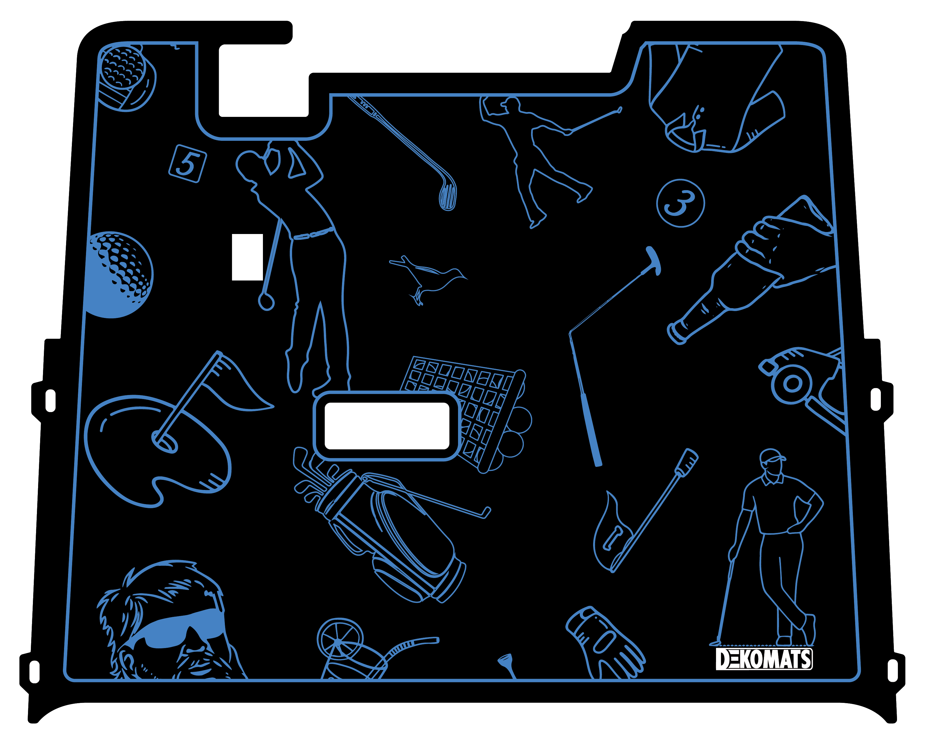 Blue Golf Icons