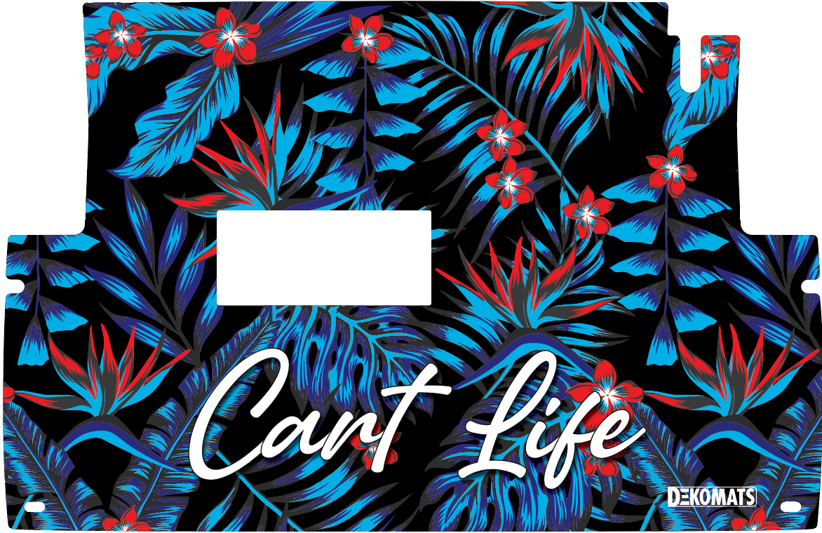 Custom Blue Red Tropics- Cart Life