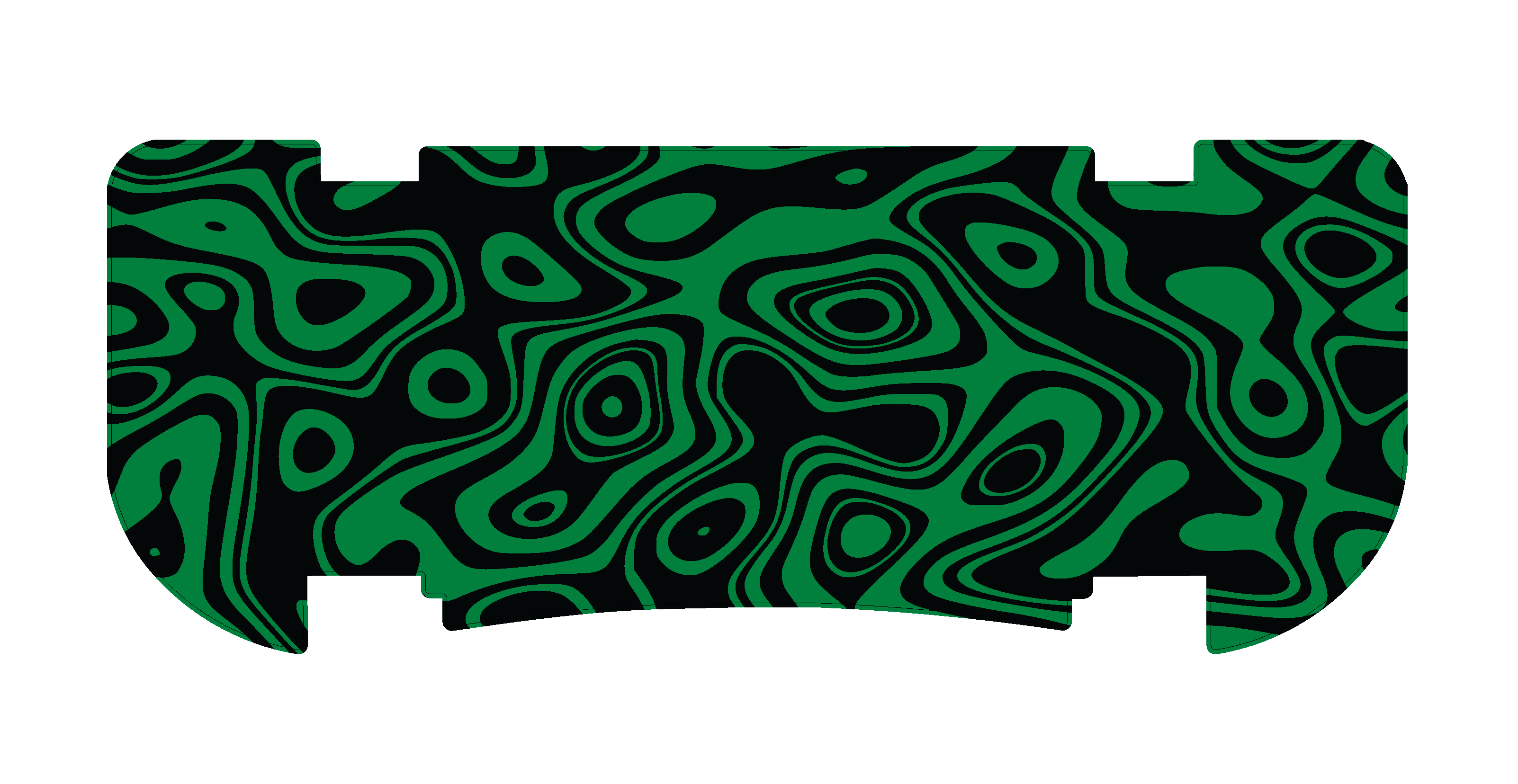 Green Topo Rear Step Mat
