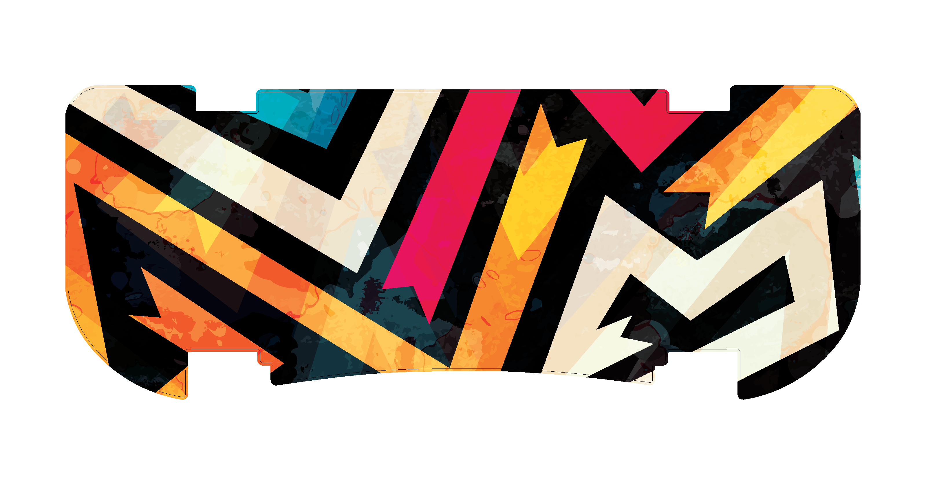Graffiti Rear Step Mat