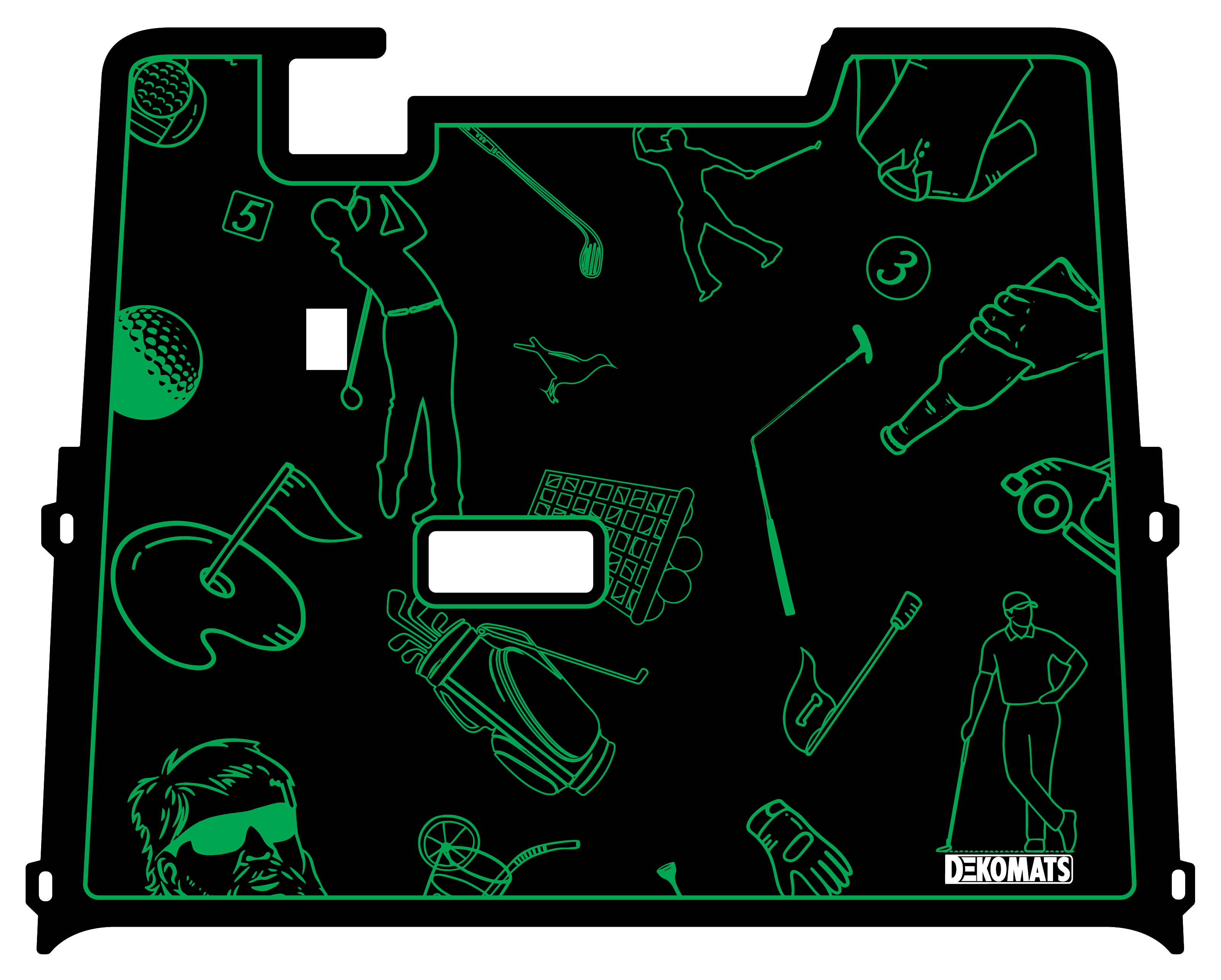 Green Golf Icons