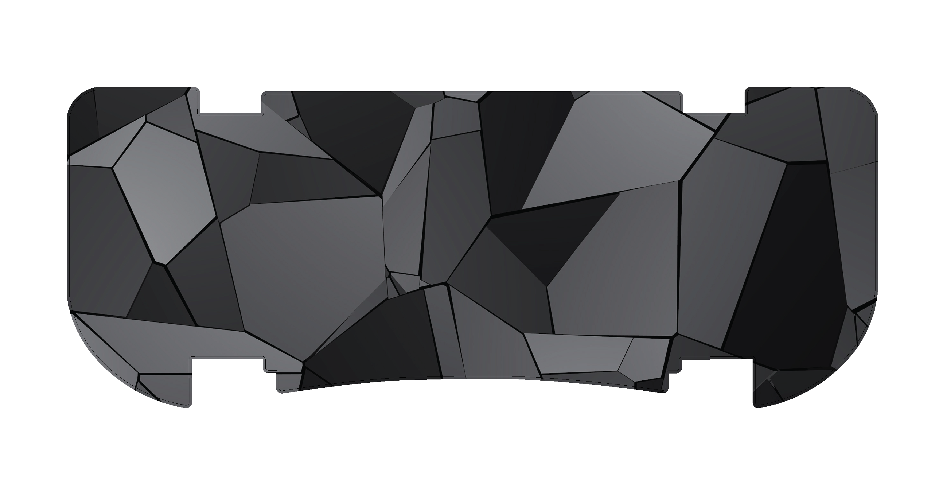 Grey Abstract Rear Step Mat