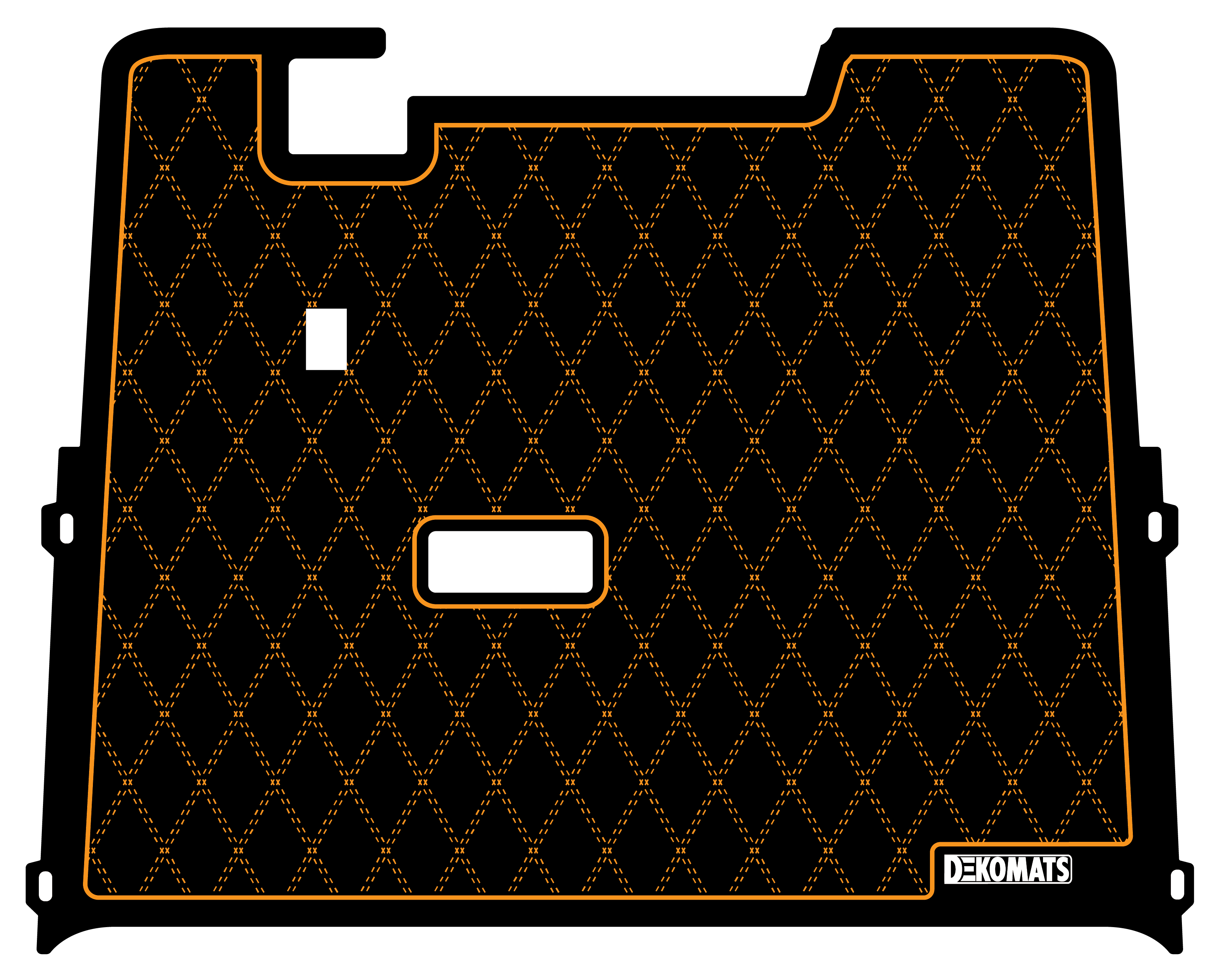 Orange Diamond Stitch