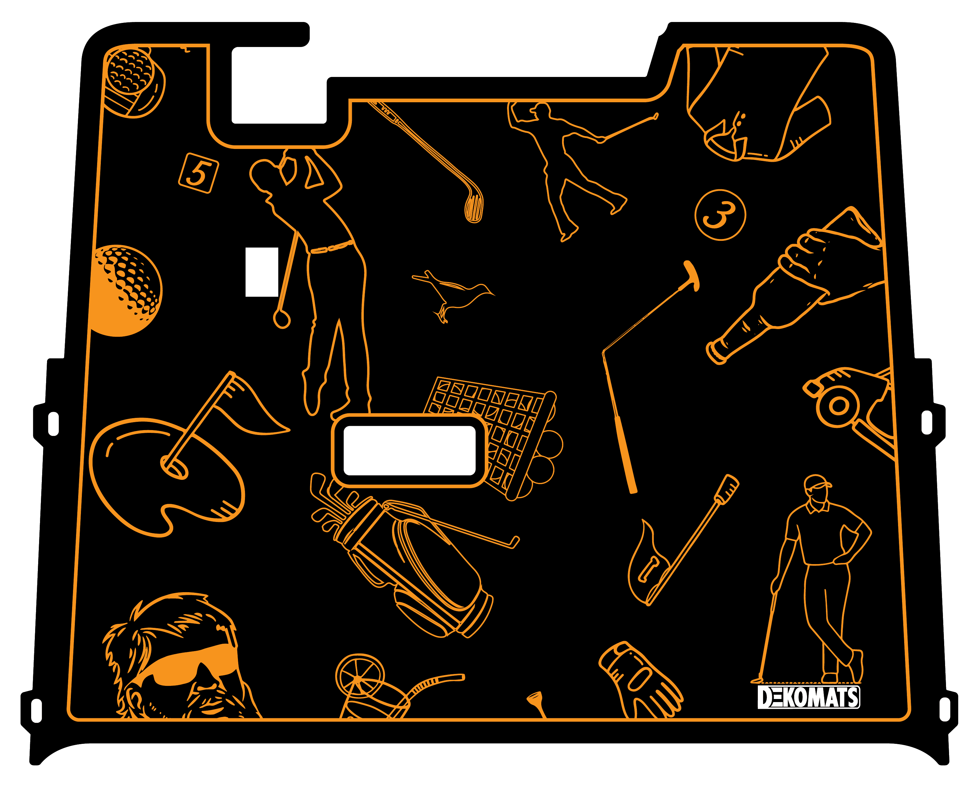 Orange Golf Icons