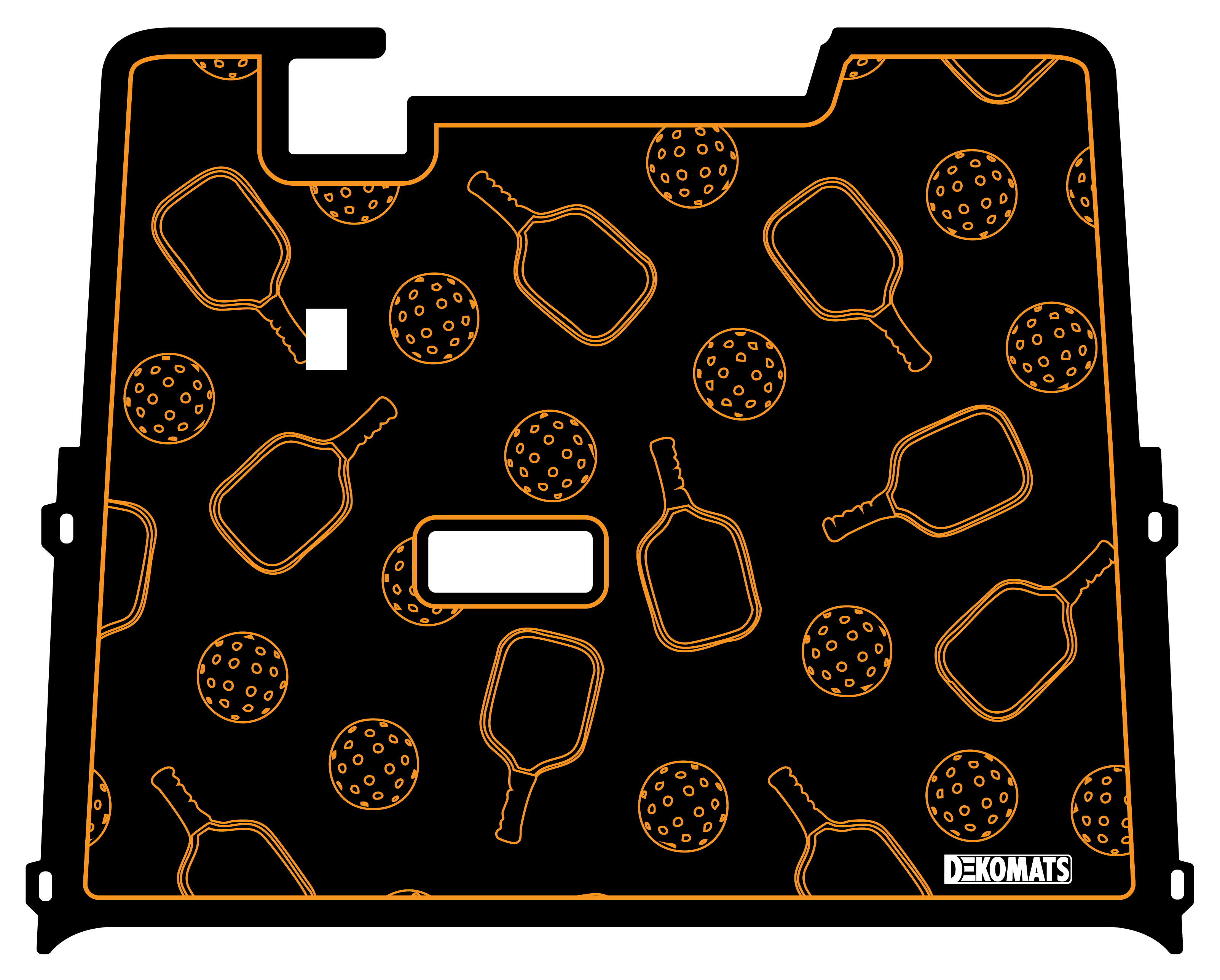 Orange Pickleball Icons