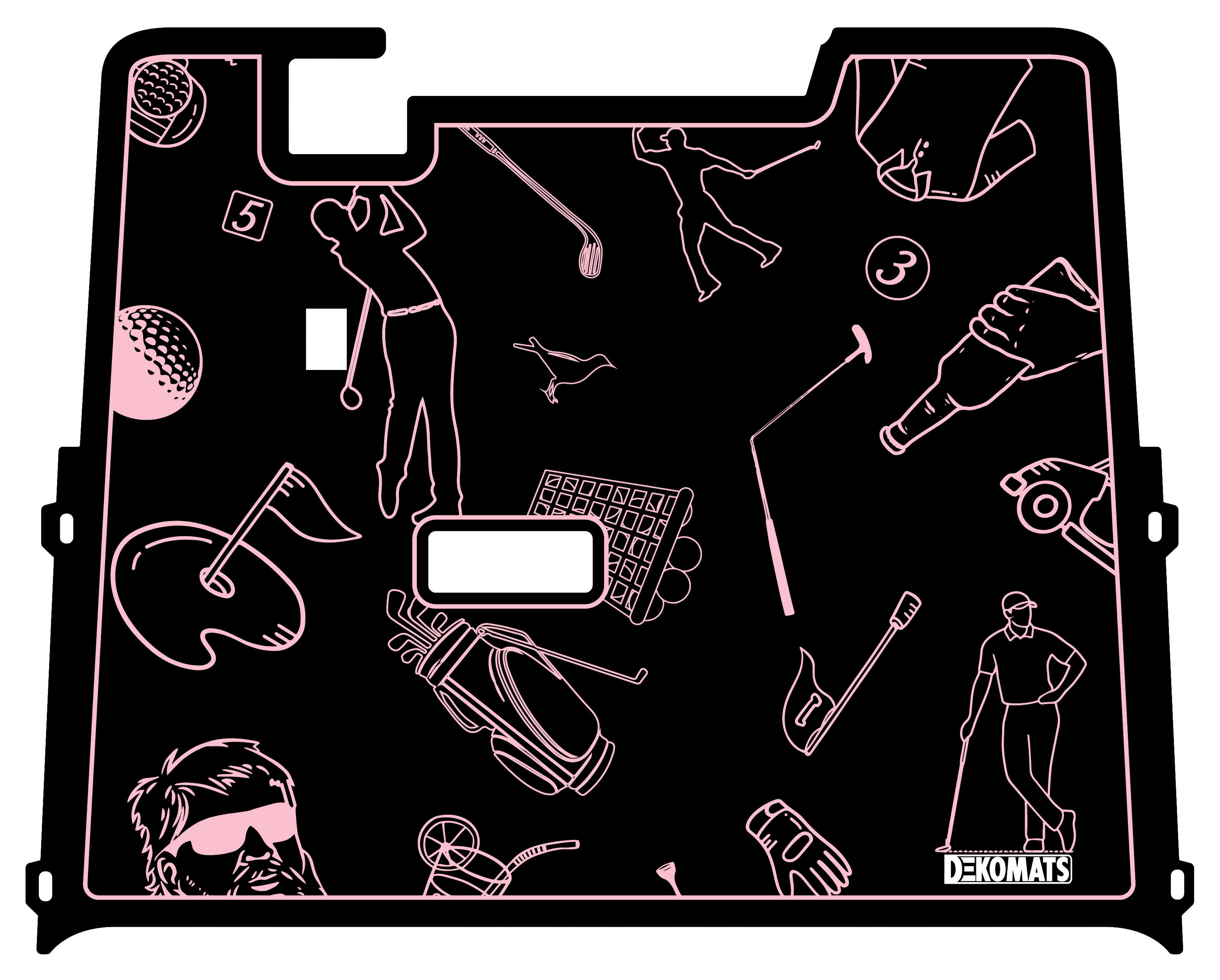 Pink Golf Icons