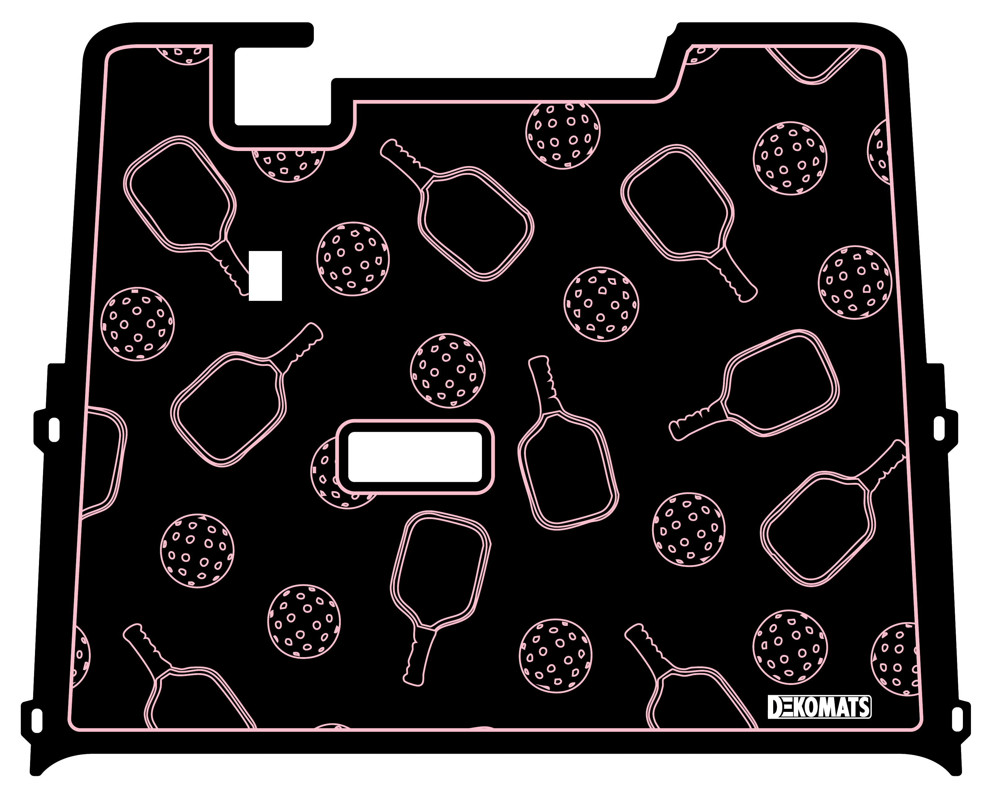 Pink Pickleball Icons
