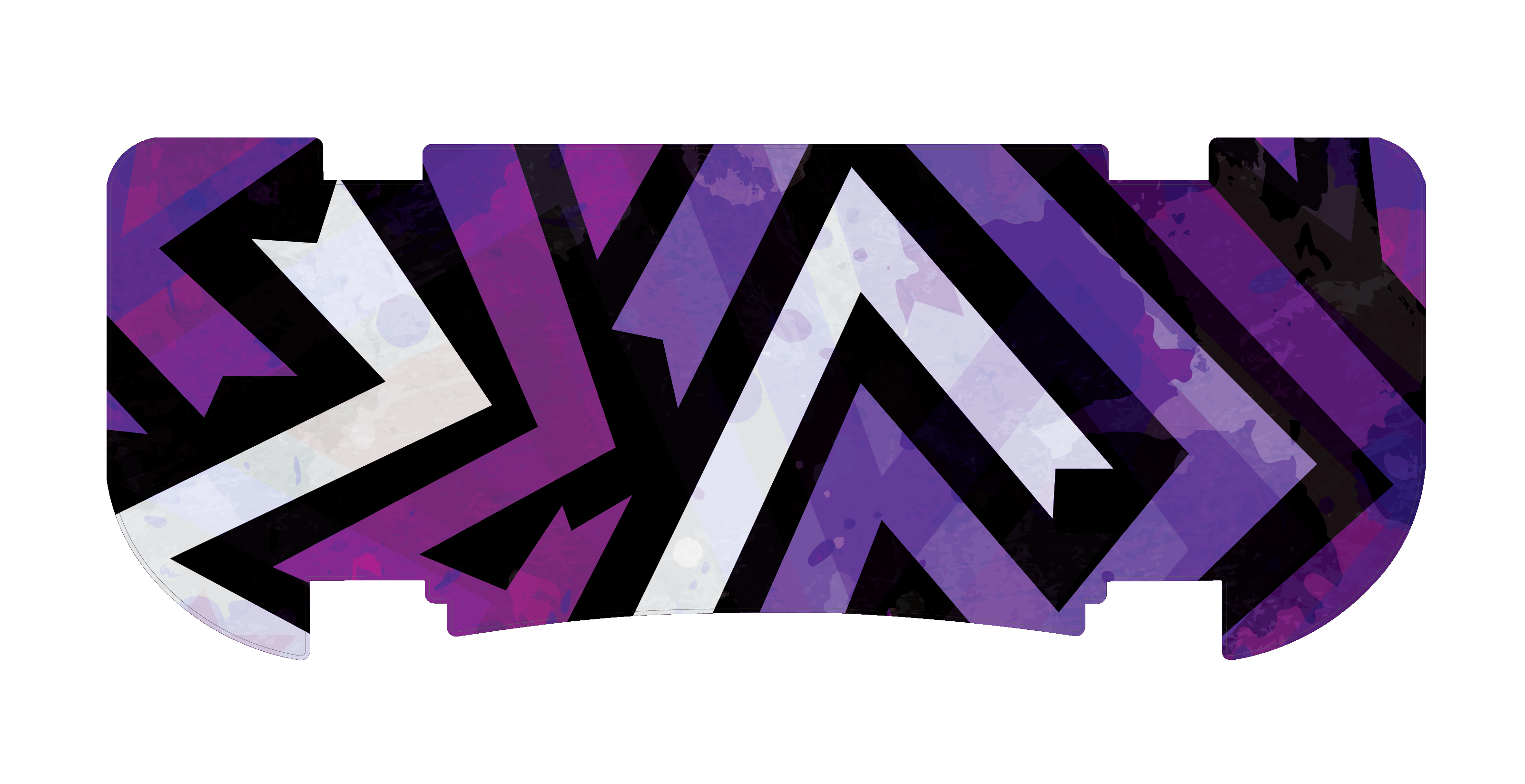 Purple Graffiti Rear Step Mat