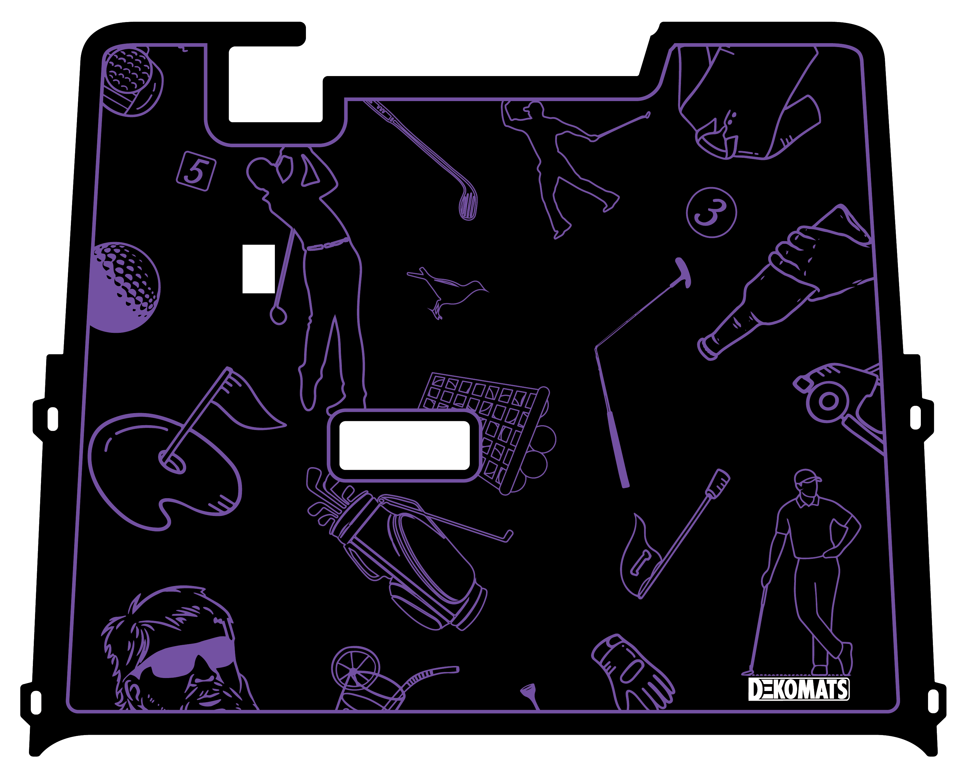 Purple Golf Icons
