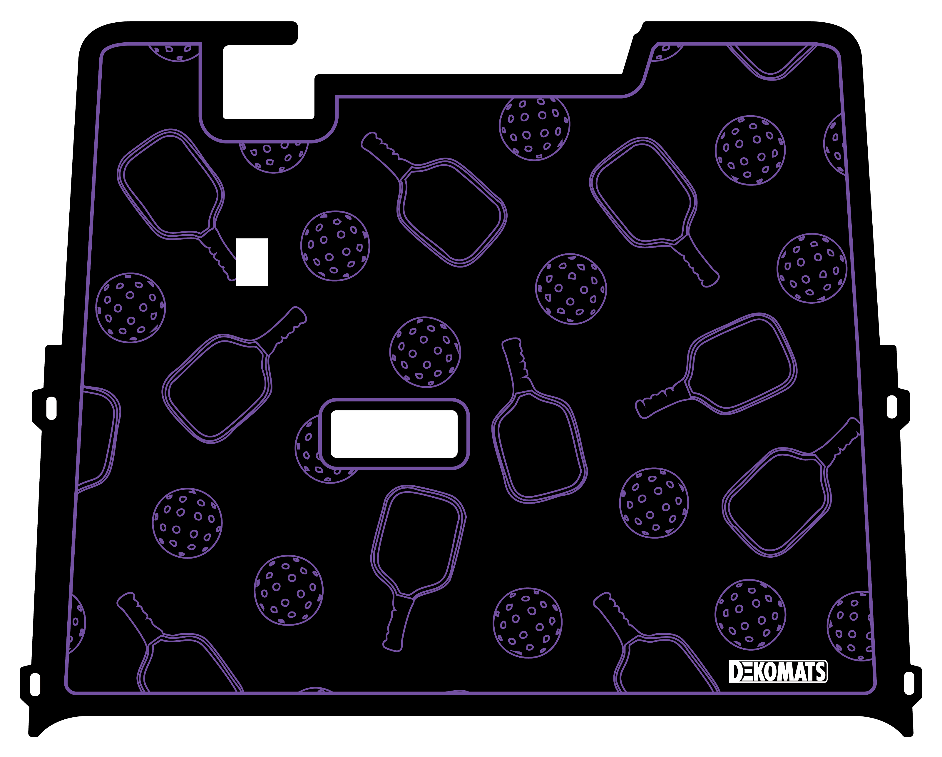 Purple Pickleball Icons