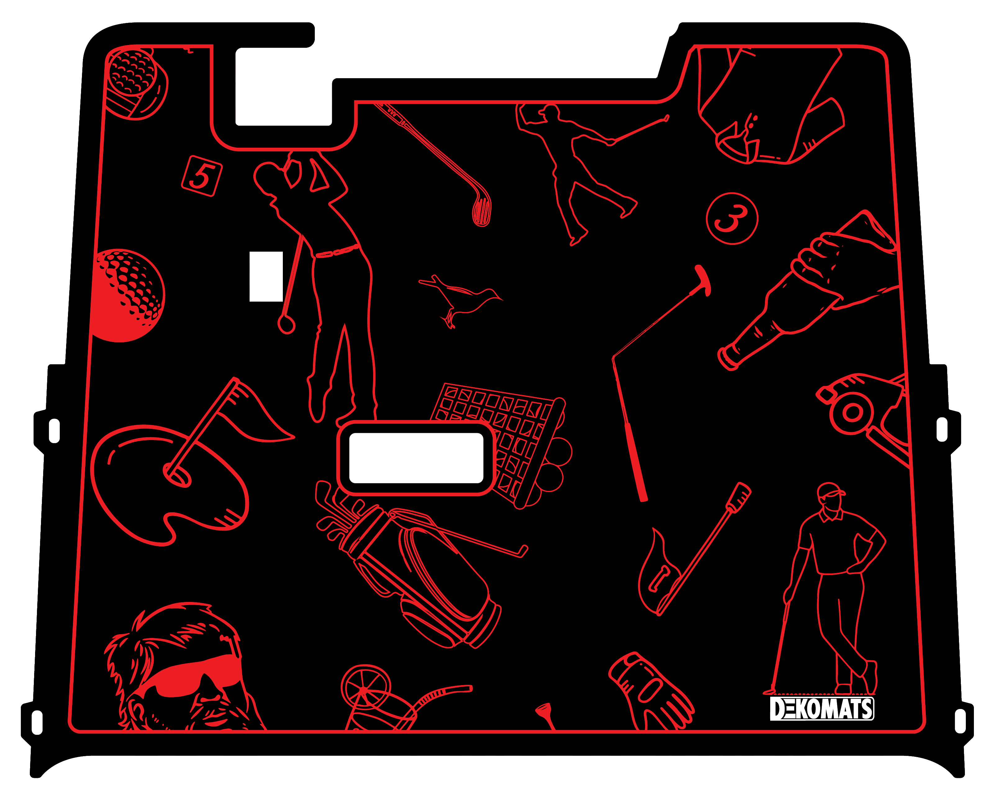 Red Golf Icons