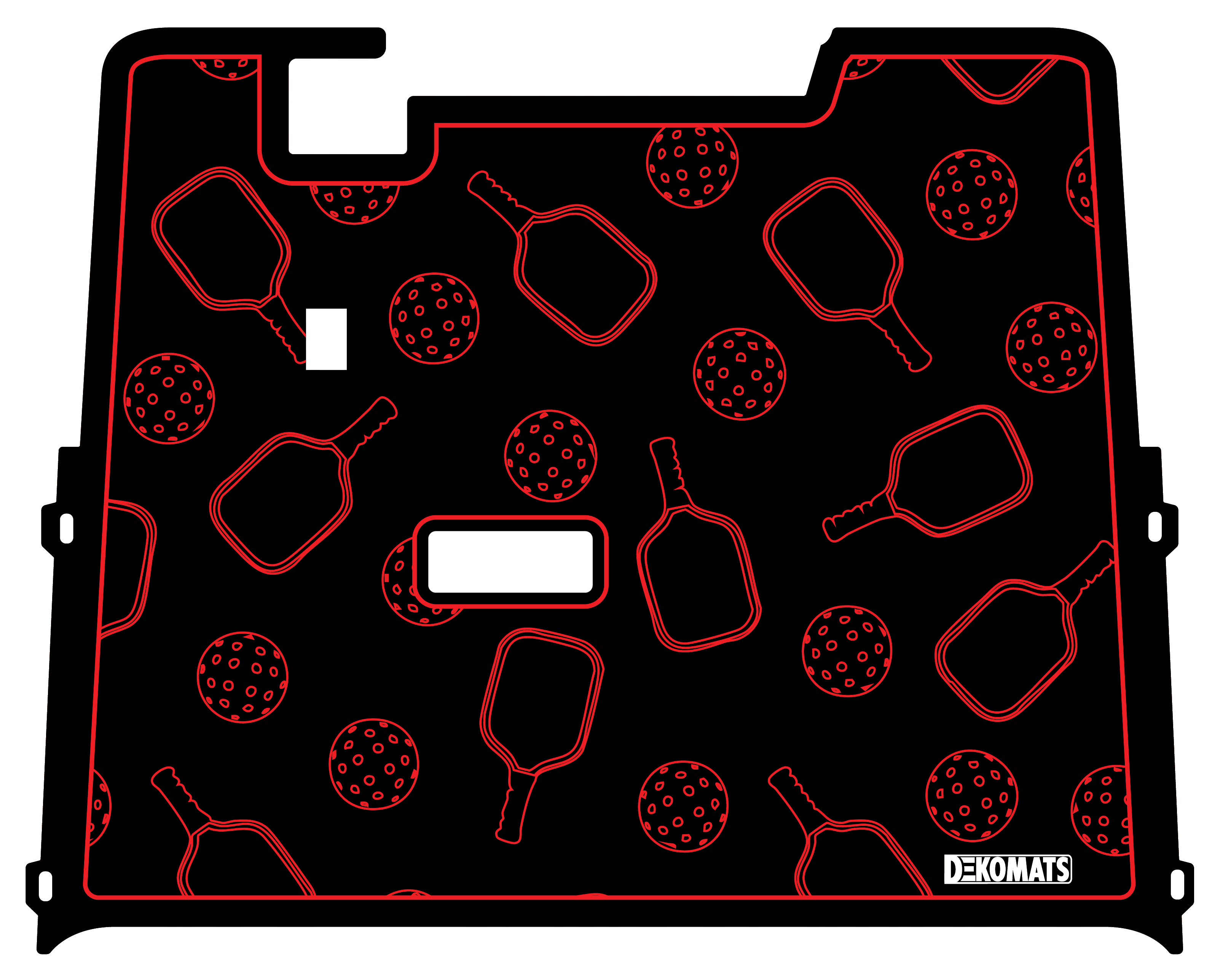 Red Pickleball Icons