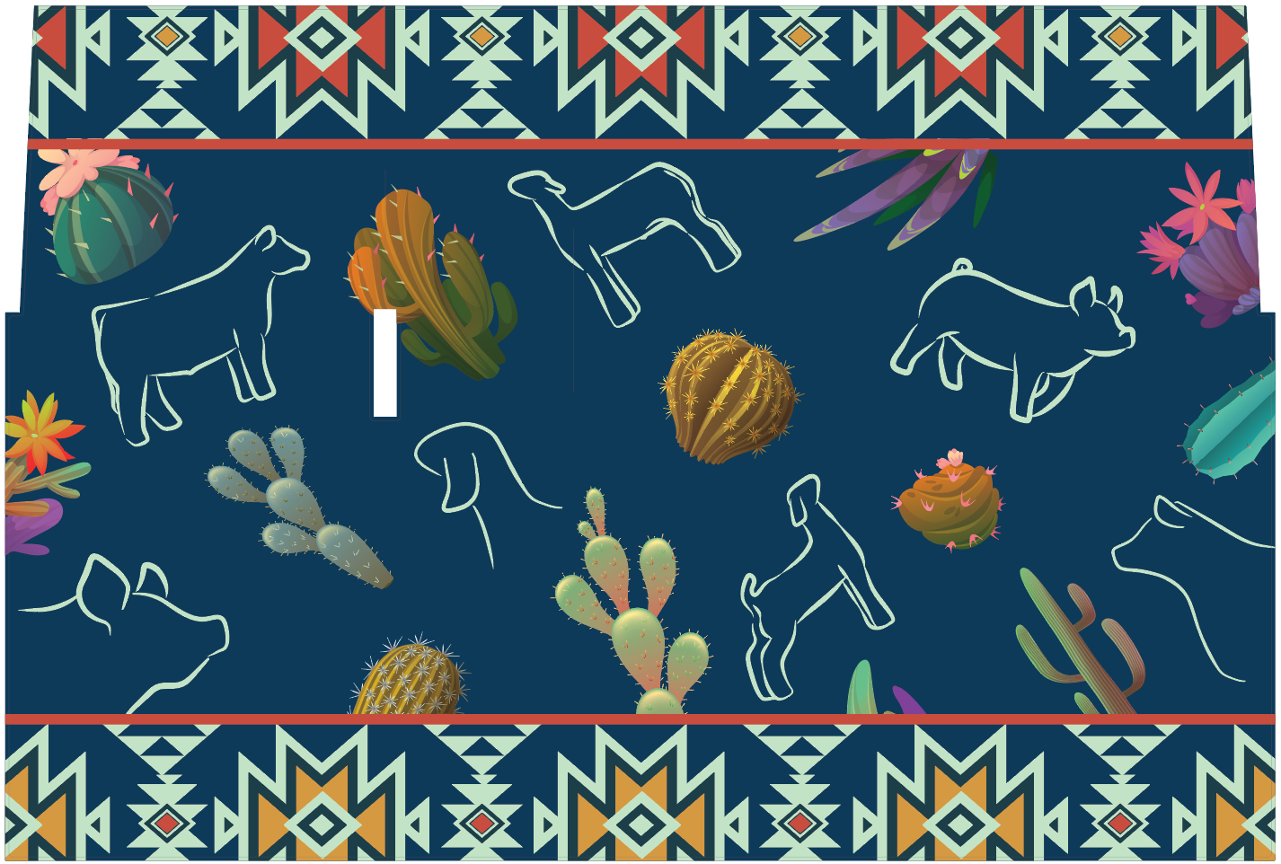 Custom Aztec Livestock Mat