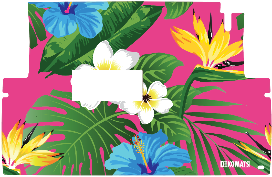 Color Matched Hot Pink Tropical Hibiscus - Precedent and Mach Rear Step