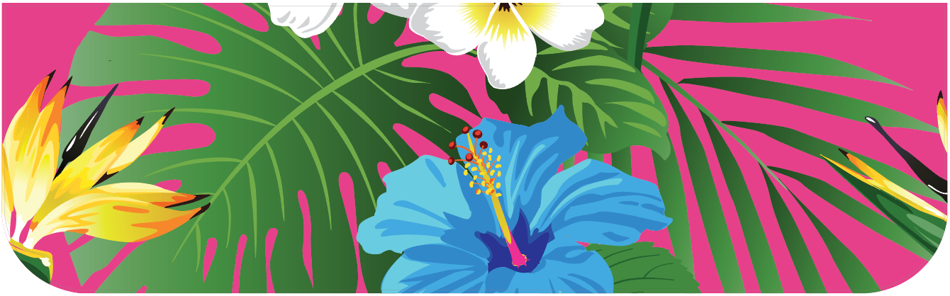 Color Matched Hot Pink Tropical Hibiscus - Precedent and Mach Rear Step