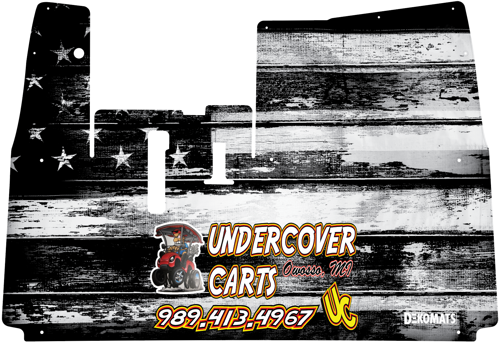 Custom Undercover Carts Logo Mat -Yamaha Drive 2