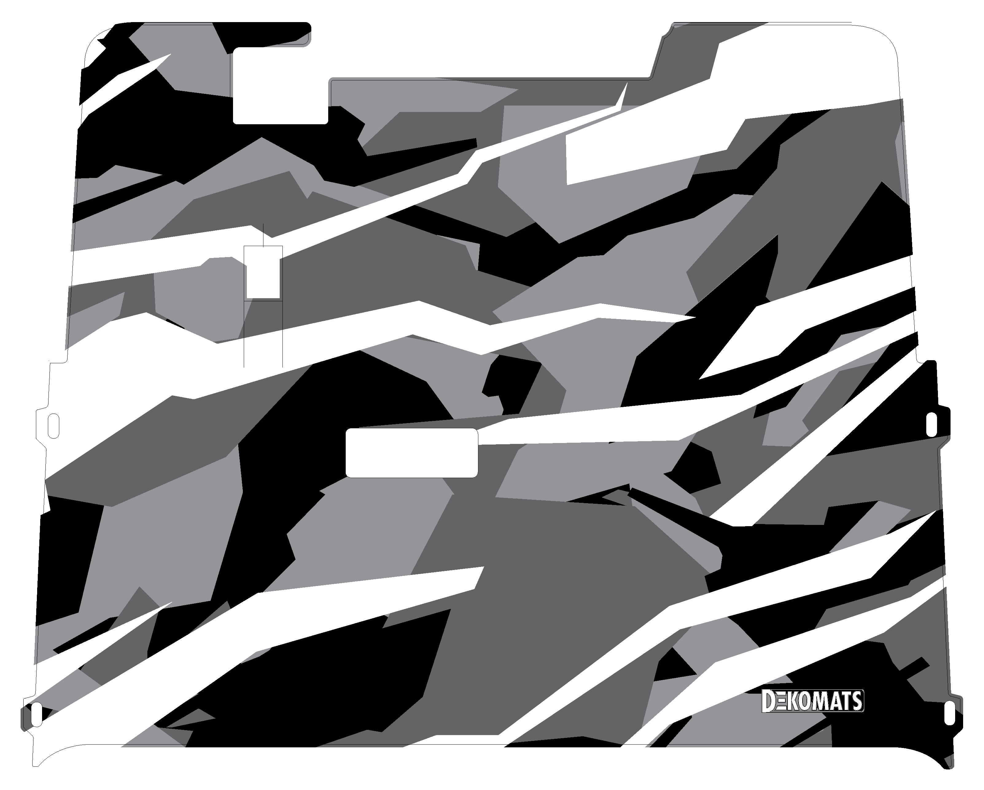 White Abstract Camo