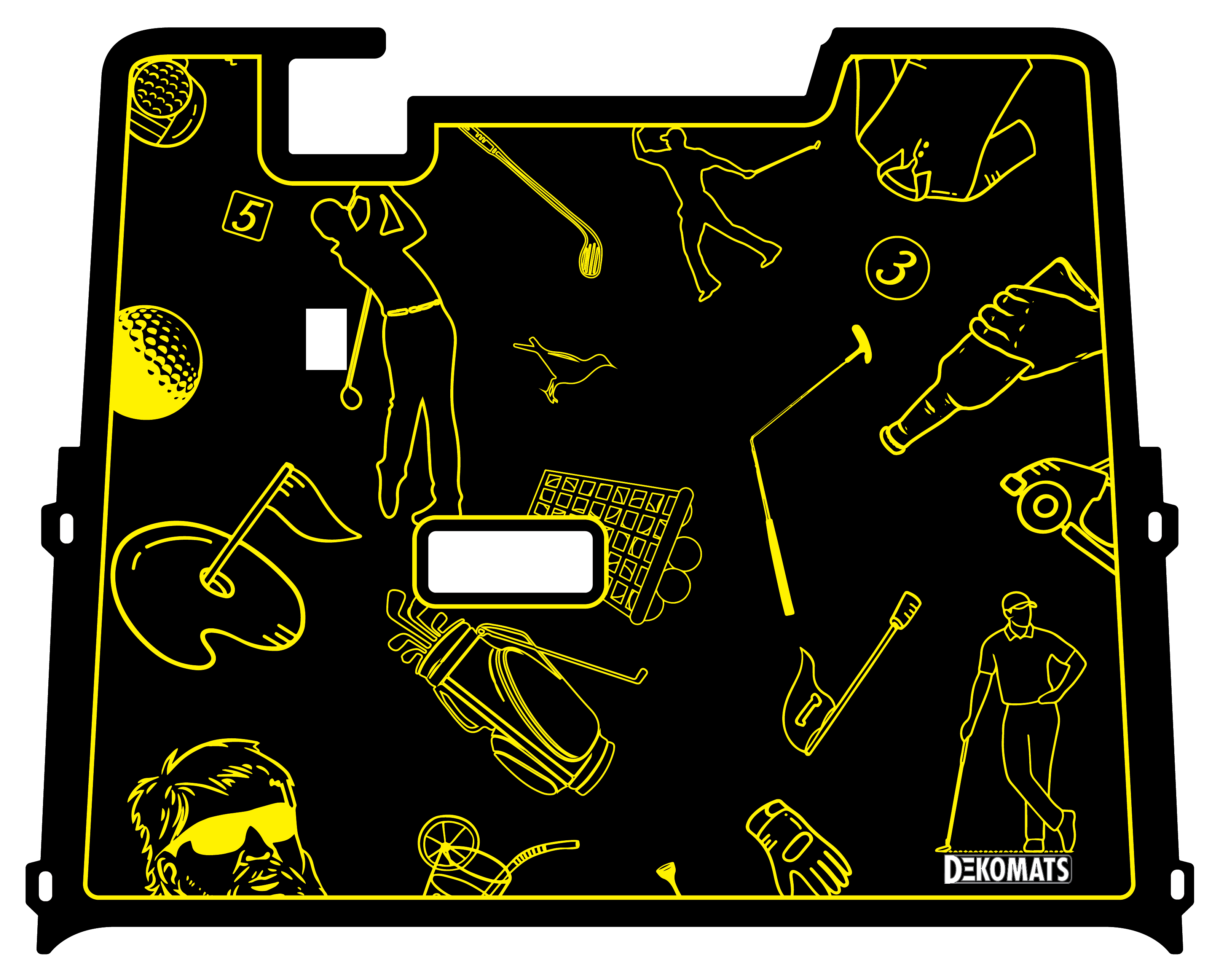 Yellow Golf Icons