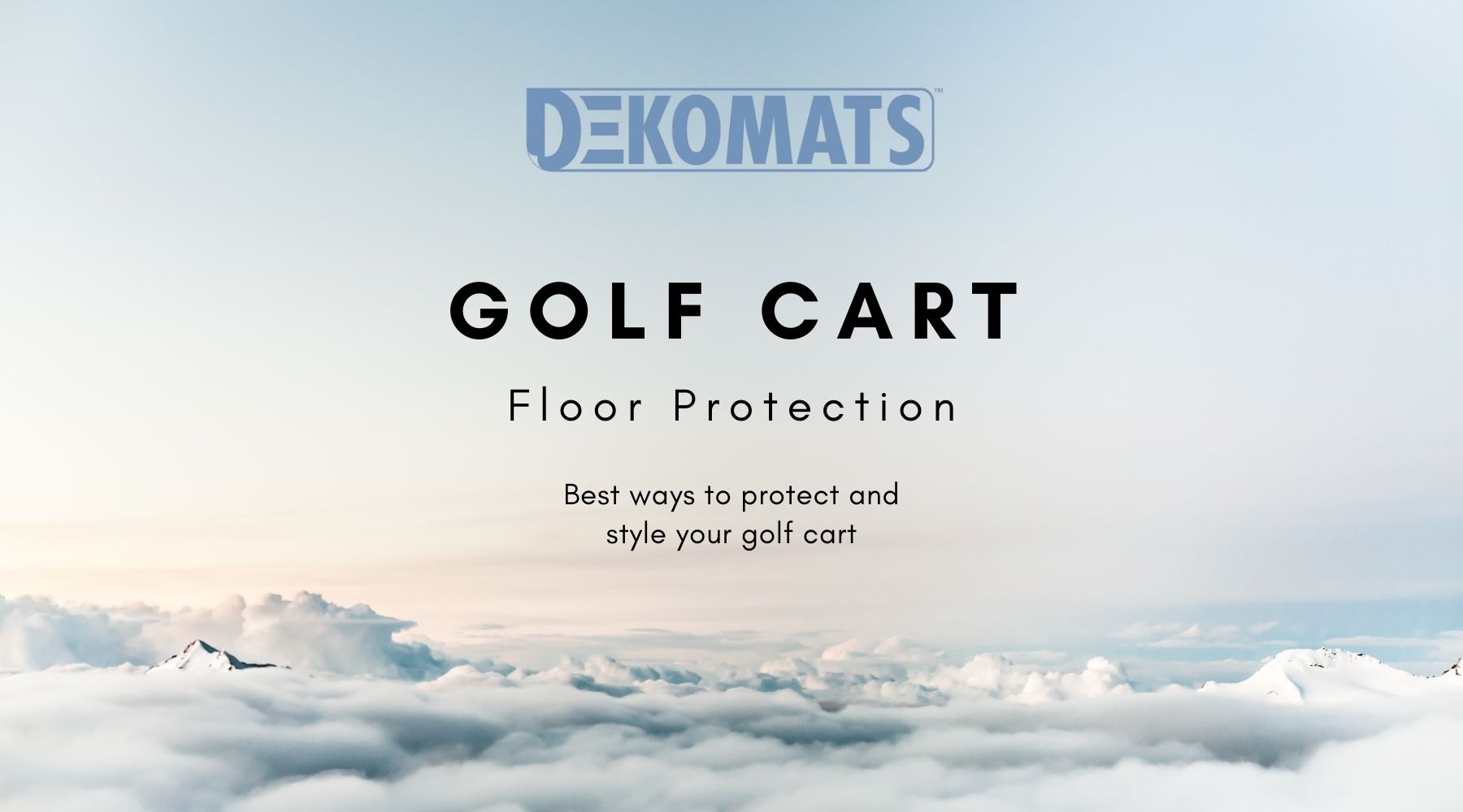 Golf Cart Protective Floor Mat