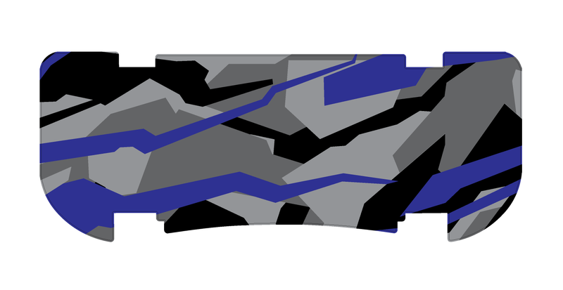 Blue Abstract Camo Rear Step Mat