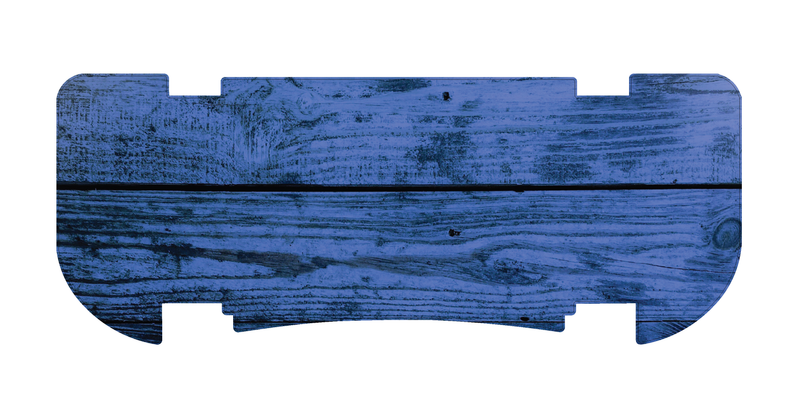 Blue Wood Rear Step Mat