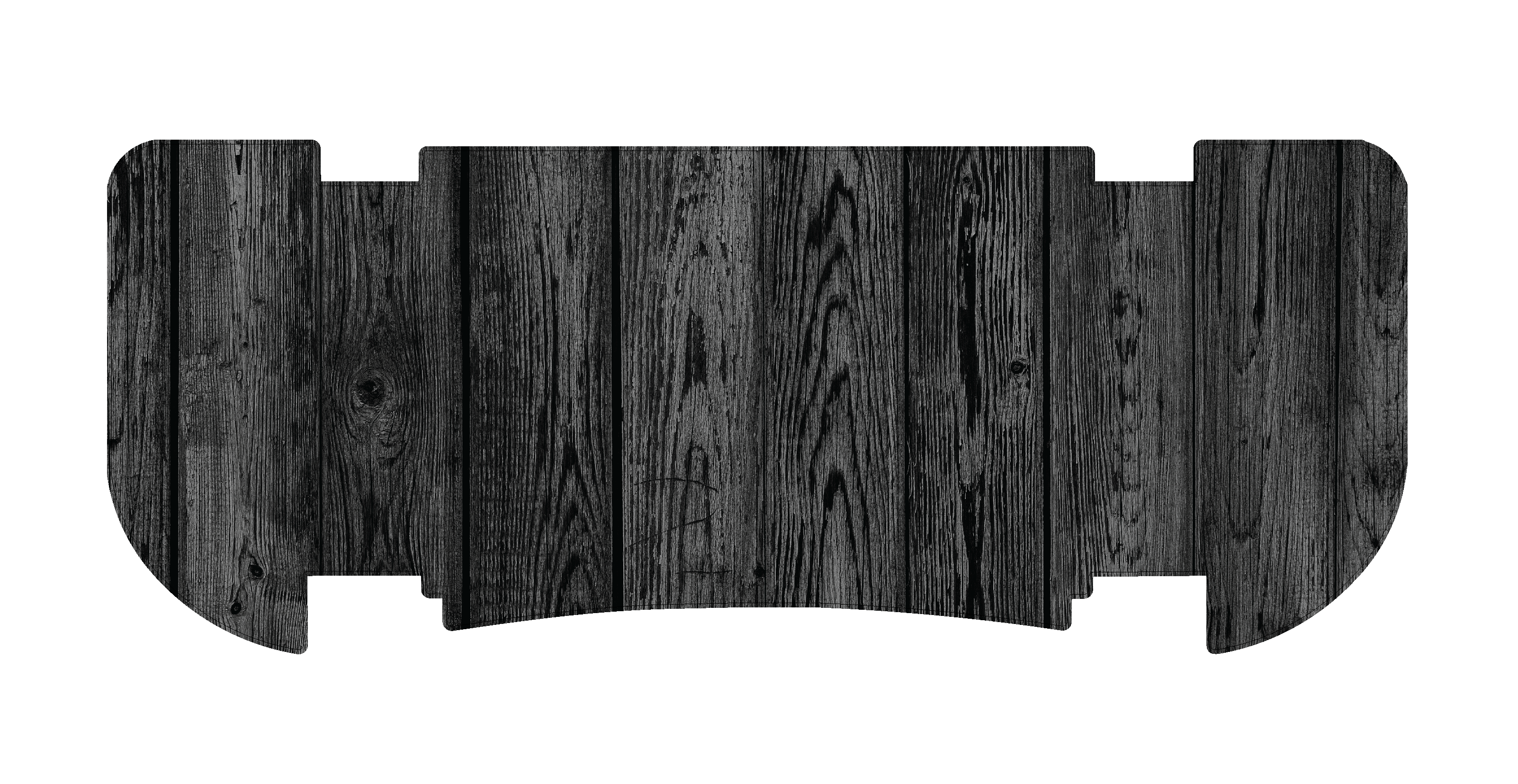 Black Wood Rear Step Mat