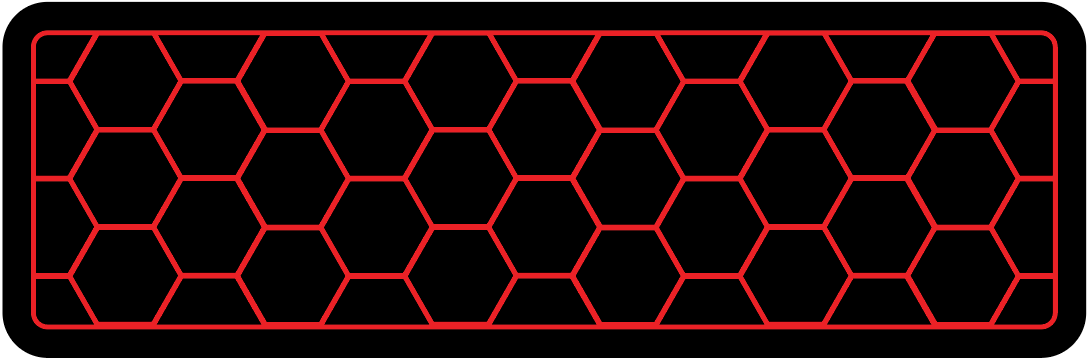 Custom 2002 Gem 4 pass - Red Hexagons