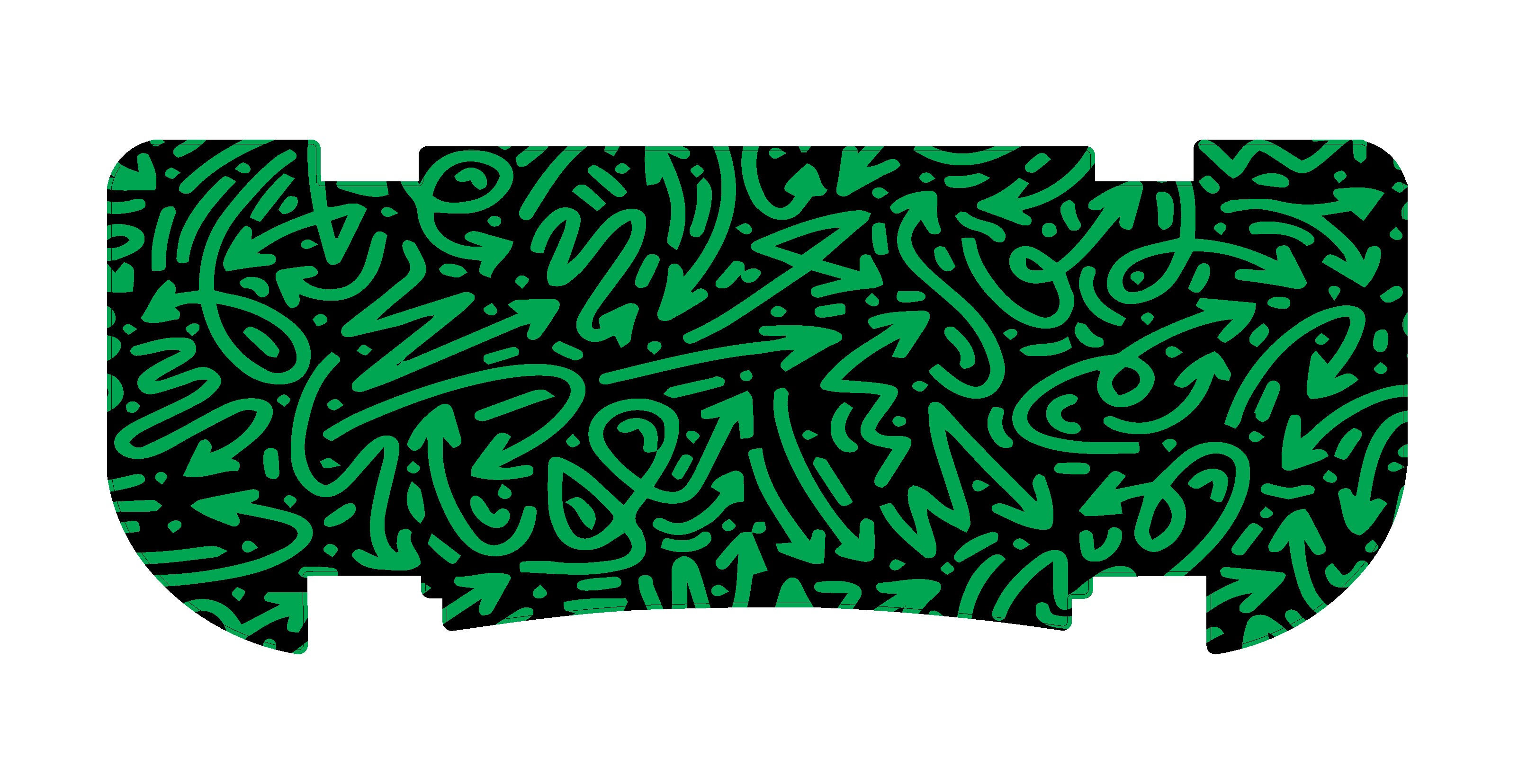 Green Pen N' Paper Rear Step Mat