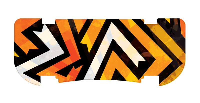 Orange Graffiti Rear Step Mat