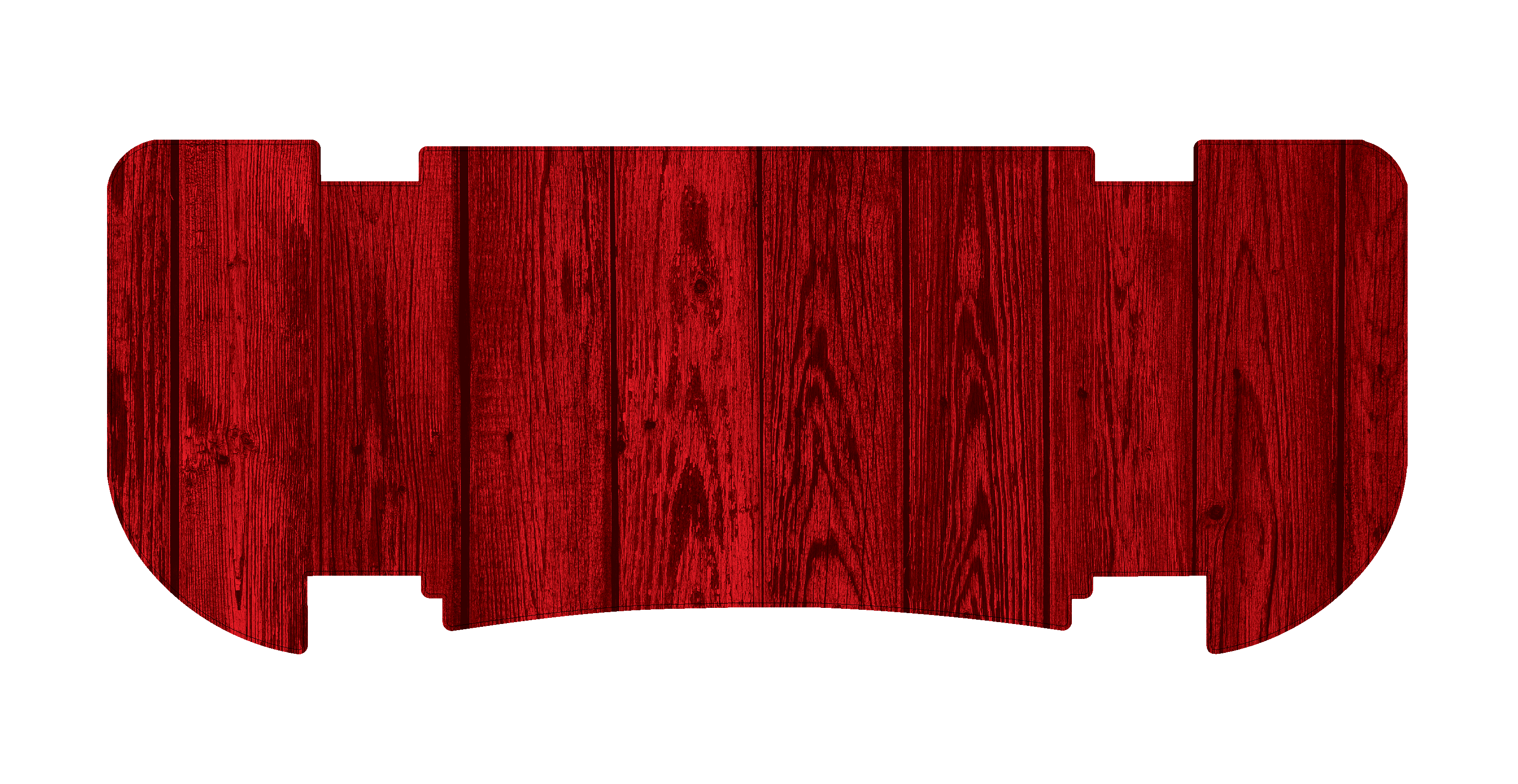 Red Wood Rear Step Mat
