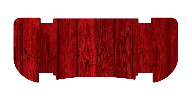 Red Wood Rear Step Mat
