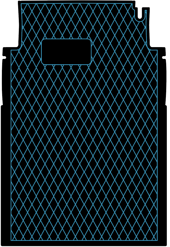 Custom Blue Diamonds - Extended Precedent- 65 inches