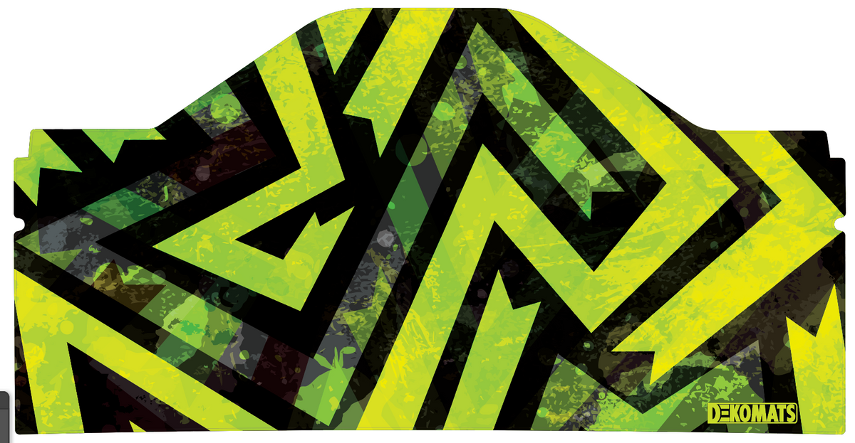 Custom D5 Front and 2nd Row - Lime Graffiti